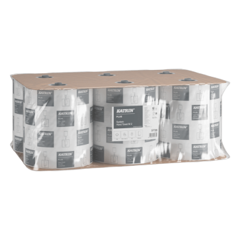 Katrin Plus M2 Papierhandtuchrolle 57795, 2-lagig, 130 m, weiß, Verpackungseinheit